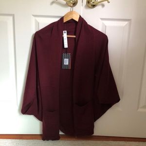 Burgundy shawl- new with tags